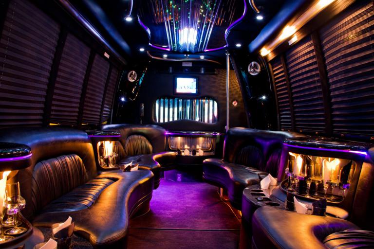 Mesquite 22 Passenger Party Bus Interior
