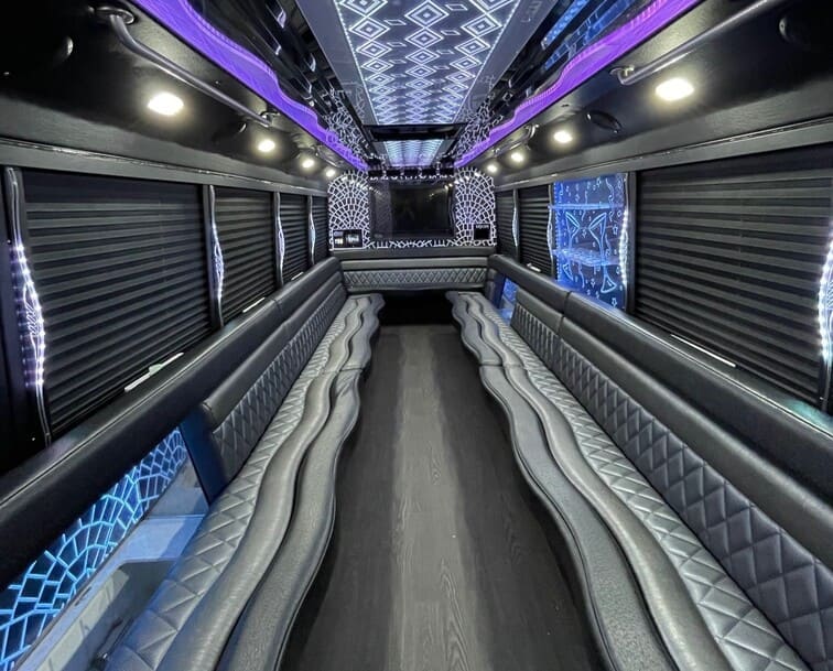 Mesquite 30 Passenger Party Bus White Interior